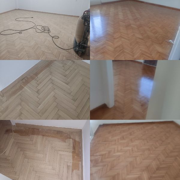 Έργο FM Renovation – τοποθέτηση νέου δαπέδου σε χώρο υποδοχής.