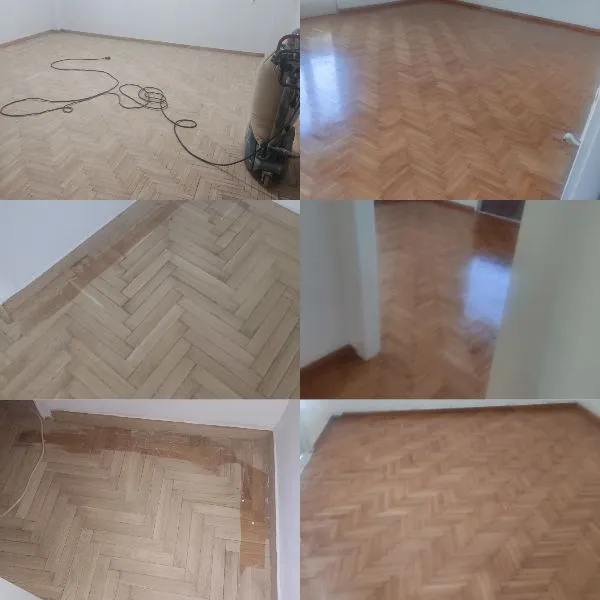 Έργο FM Renovation – τοποθέτηση νέου δαπέδου σε χώρο υποδοχής.